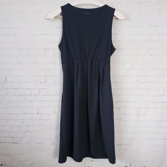 Columbia Marrakesh Maven Omni-Wick Dress Size S Solid Black Pockets Stretch - Picture 5 of 7